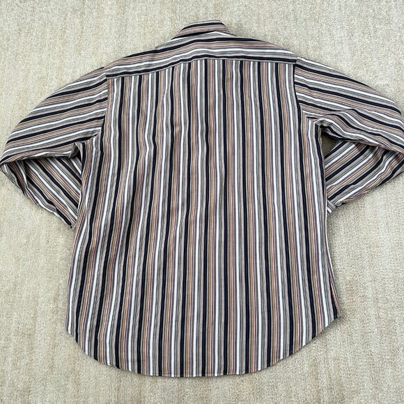 3 for $6 Thomas Dean Stripe Button Down Shirt L - Picture 4 of 10